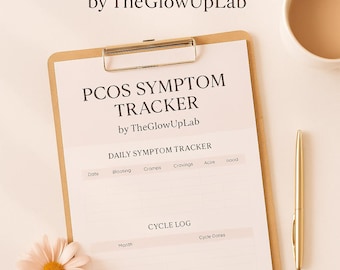 PCOS Symptom Tracker | Printable Digital Download | Hormone Health Journal PDF
