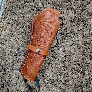 Black Powder Cross Draw Western Pietta Colt Uberti Navy 1851 Sheriff Leather Holster 4 7/8 inch barrel