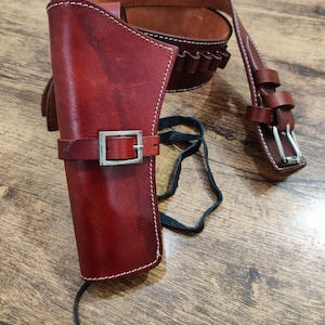 Handmade Western Right Hand New Holster Gift for HerLeather Revolver Holster with Belt Single Holster Belt Right Hand Fit Barrel Up to 5-7&quot;