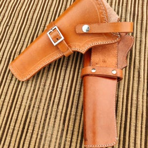 Black Powder Cross Draw Western Pietta Colt Uberti Navy 1851 Sheriff Leather Holster 4 7/8 to 7 inch barrel Fit USA