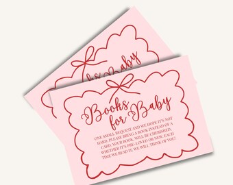A Little Sweetheart Bücher für Baby Karte: Bearbeitbare Canva Vorlage (Digitaler Download)
