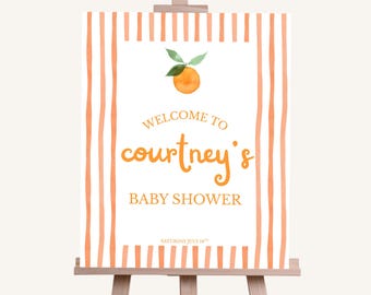 Baby Shower Willkommen Zeichen: Babyparty Dekor zum Ausdrucken (digitaler Download)