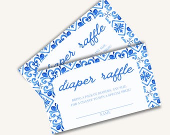 Ciao Baby! Baby Shower Windel Raffle: Bearbeitbare Canva Vorlage (Digitaler Download)