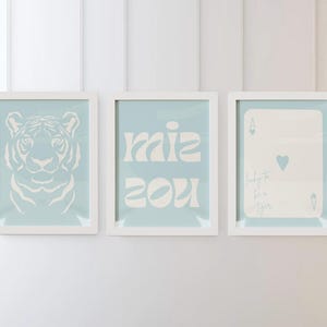 Mizzou Digital Print Set | Blue Missouri Wall Art | University of Missouri Dorm Decor | Tiger Print | Mizzou Wall Decor | Instant Download