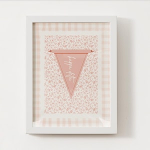 Custom Sorority Pennant Art Print | Big Little Gift | Sorority Decor | Personalized Sorority Print | Sorority Gift | Banner Print Custom