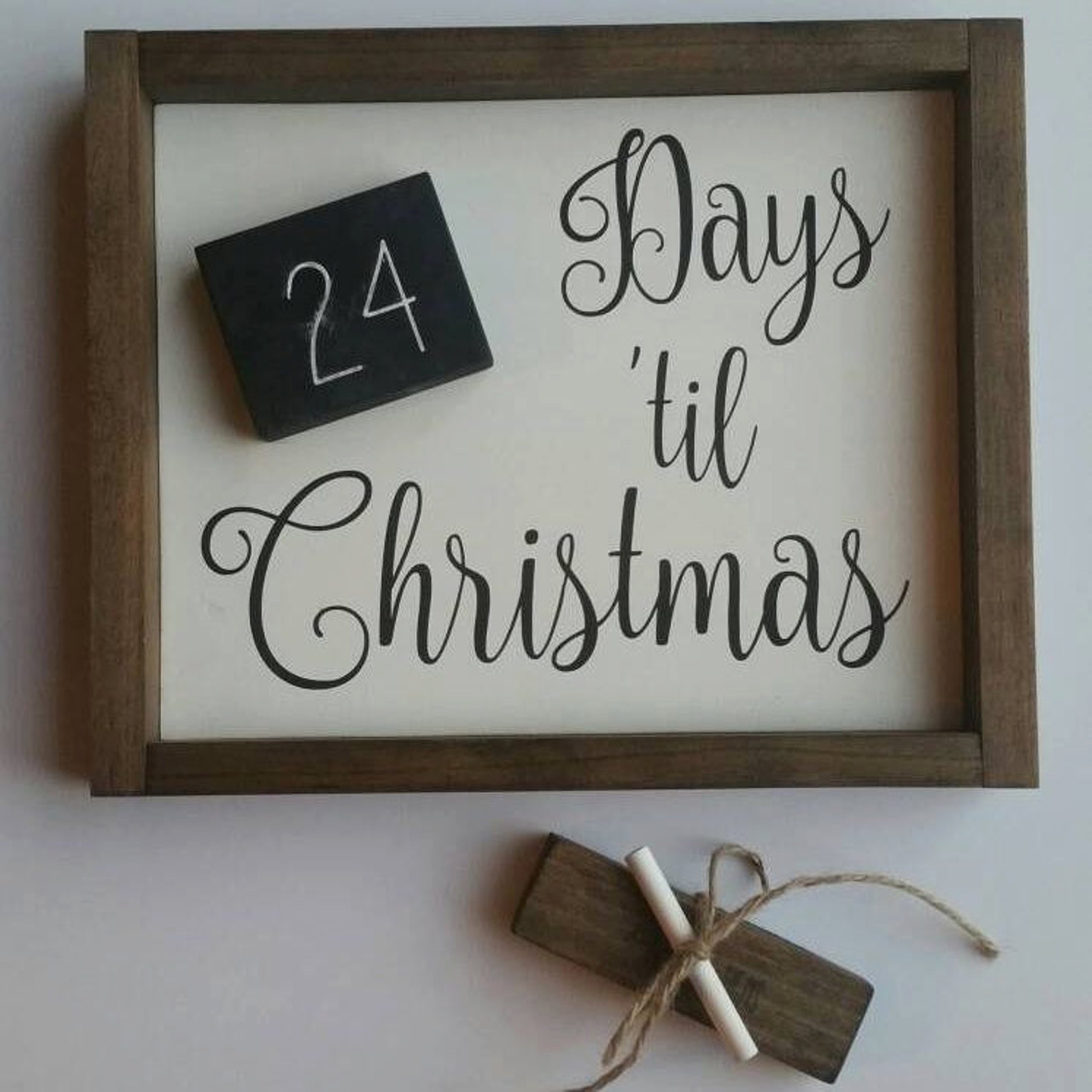 Christmas Countdown Sign / Days Until Christmas Sign / | Etsy