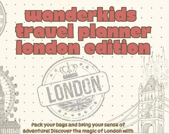 London Kids Travel Activity Book: UK Trip Journal, Fun Facts (PDF Download)