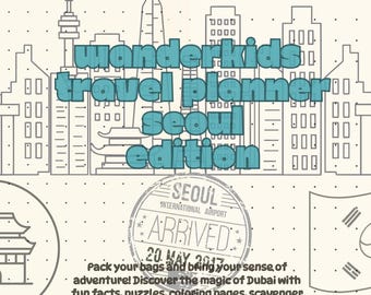 Seoul Kids Travel Activity Book: South Korea Family Vacation Planner (PDF Download)
