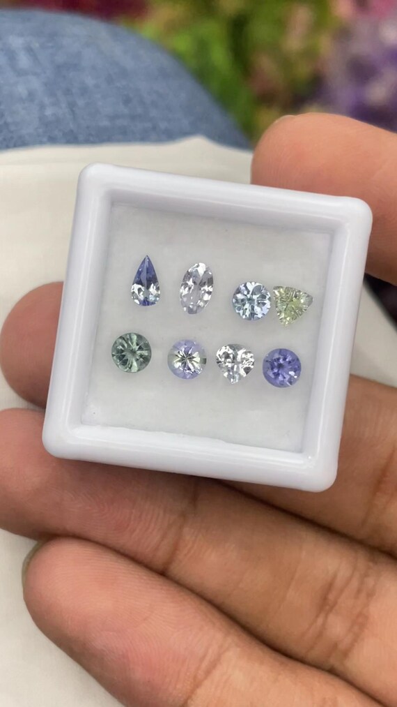 Tanzanite Box 2 Carat Multicolor Natural Tanzanite Parcel Multi Shape Tanzanite