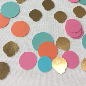 beach wedding decor, mermaid decor, mermaid party, tropical party decor, beach confetti, mermaid confetti, hawaiian party, luau decor