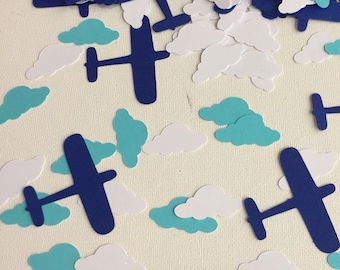 airplane birthday decor, boy baby shower, airplane confetti, boys airplane birthday party, airplane baby shower decorations, airplane decor