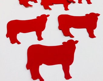 cow decor, cow birthday, farm birthday, cow die cuts, cow shapes, cow party, boy birthday, cow baby shower, cow centerpiece, girl cow party