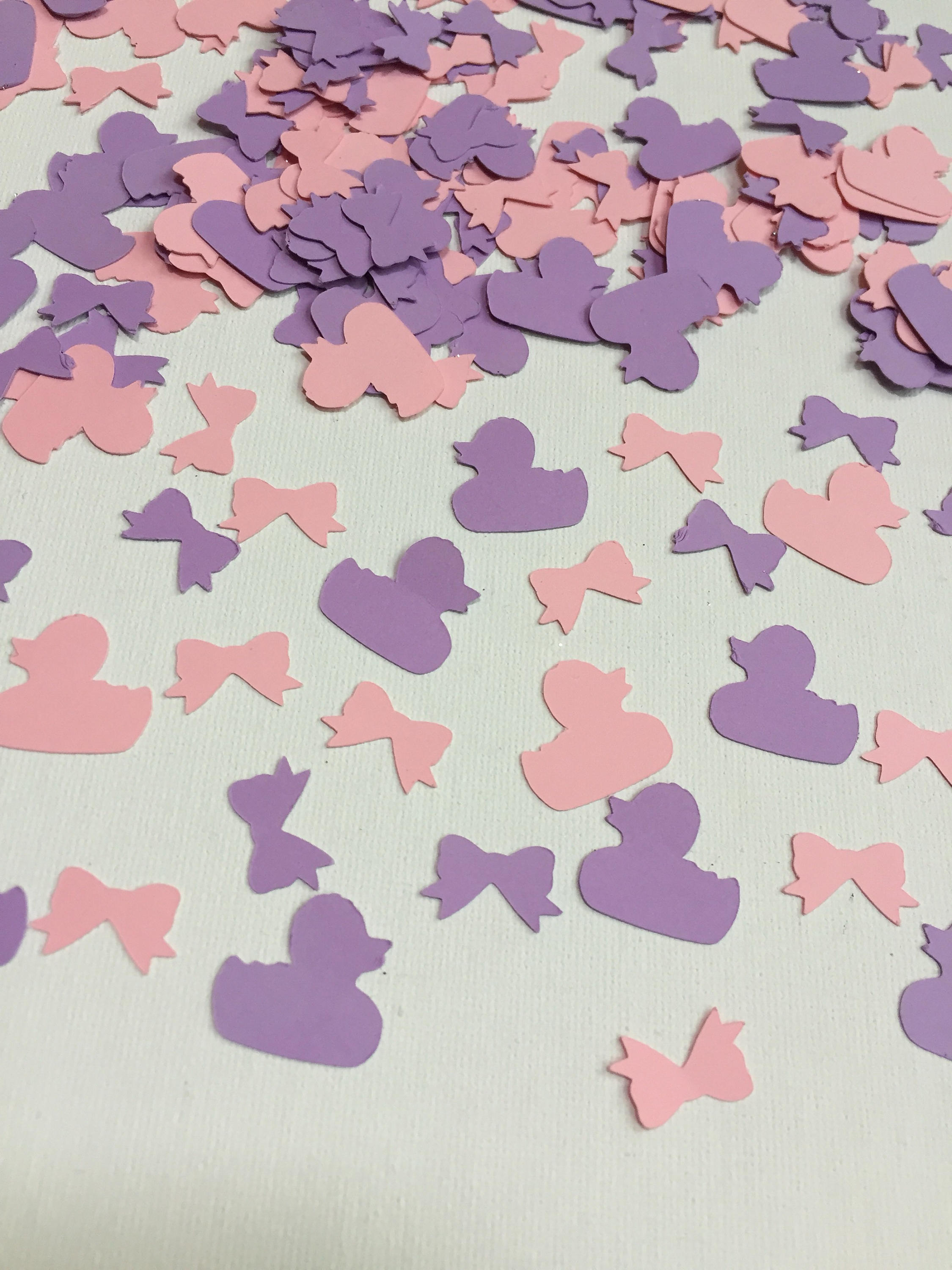 Duck & Bow Confetti, Girl Baby Shower Decor - Etsy