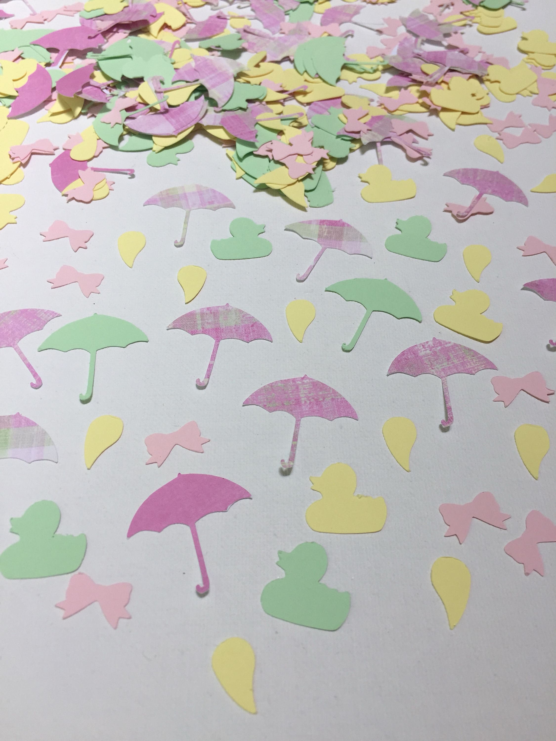 girl baby shower confetti girl baby shower decor umbrella baby shower decor rubber duck baby shower confetti baby shower