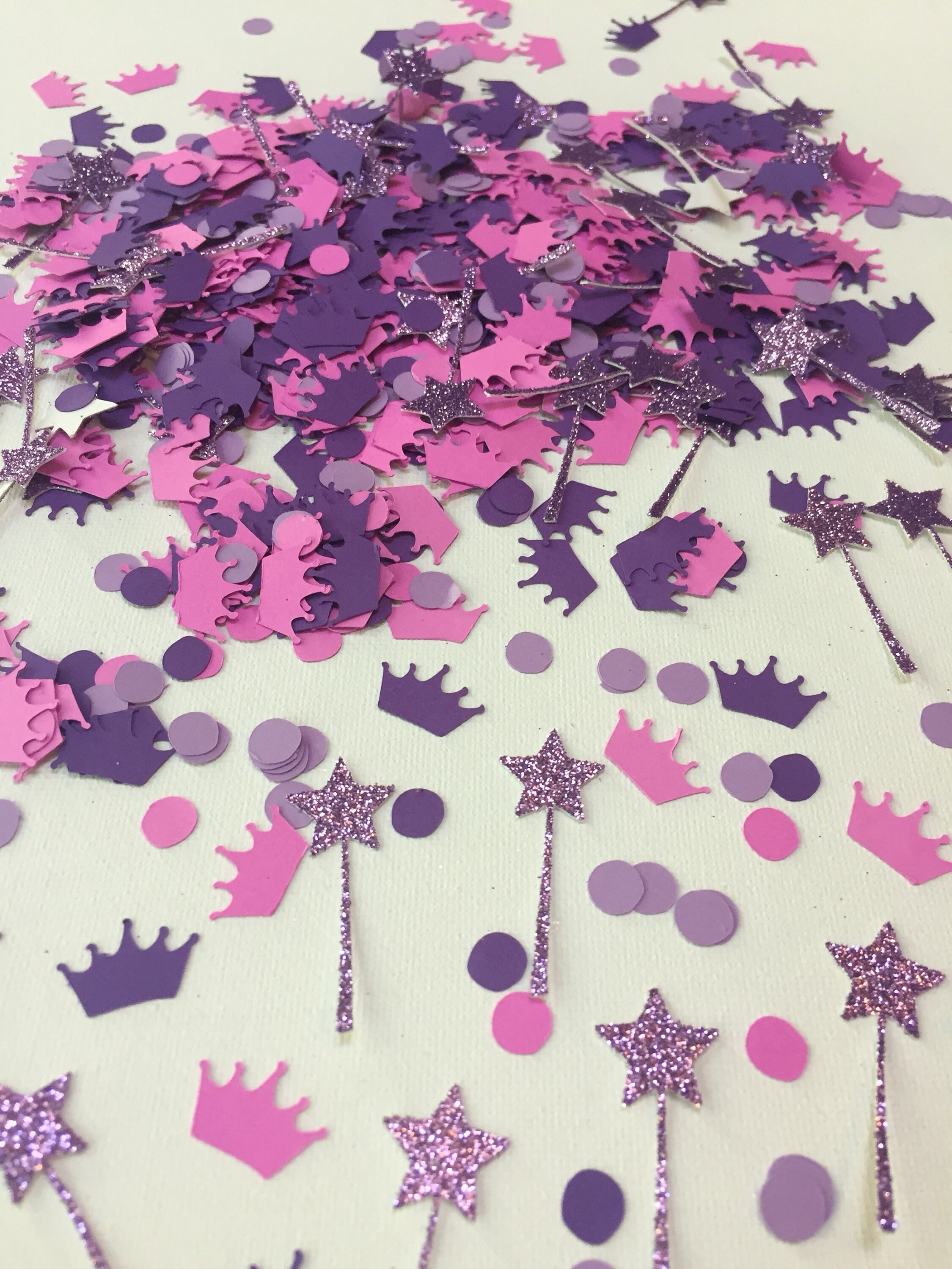 crown confetti princess confetti princess birthday party princess decor crown decoration princess baby shower baby shower