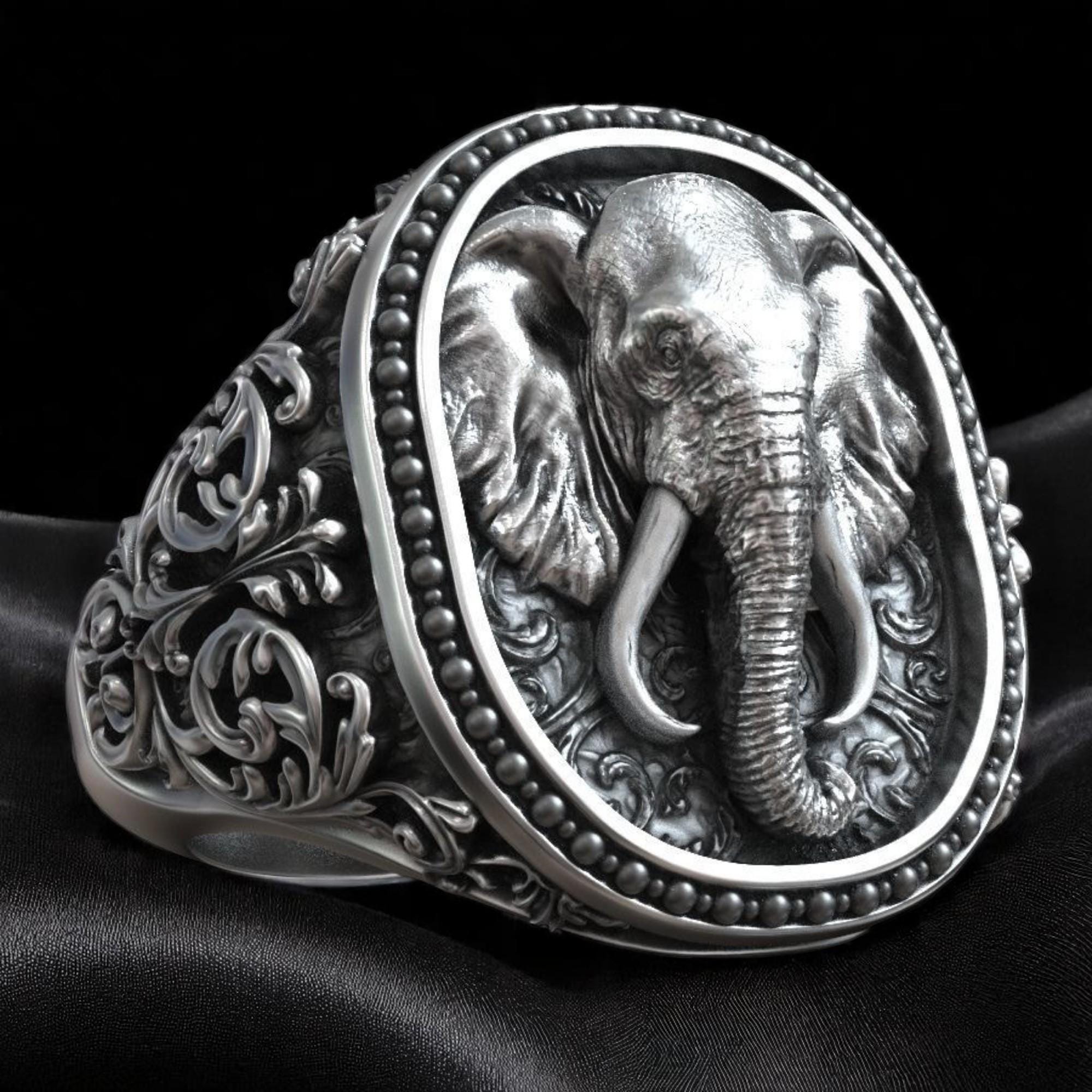 18k elephant ring México