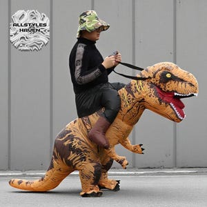 Déguisement de dinosaure gonflable d&#39;Halloween | T-Rex porteur gonflable pour adulte | Cosplay drôle et tenues de fête