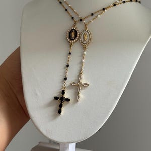 Christian rosary necklace