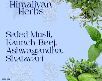 Safed Musli, Kaunch Beej, Ashwagandha, Shatavari, Satawer, Konch Beej, Ashgandh, White Musli 100 Gm Combo Pack
