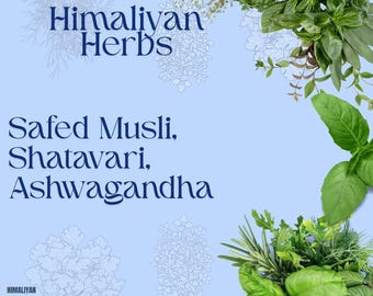 Safed-musli, shatavari, ashwagandhawortel 300 gram combopakket