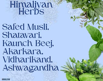 Safed Musli, Shatavari, Kaunch Beej, Akarkara, Gokhru, Vidharikand, Ashwagandha 350 Gm Combo Pack