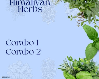 Herbs combo - Safed Musli, Ashwagandha, Shatavari, Kaunch Beej, Gokhru, Akarkara, Vidarikand, Kali Musli, Guduchi (Whole / Powder)