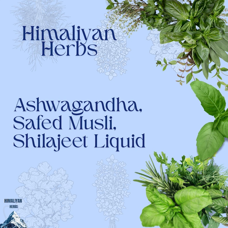 Ashwagandha, Safed Musli With Shilajeet Liquid Combo Pack 215 Gm image 1