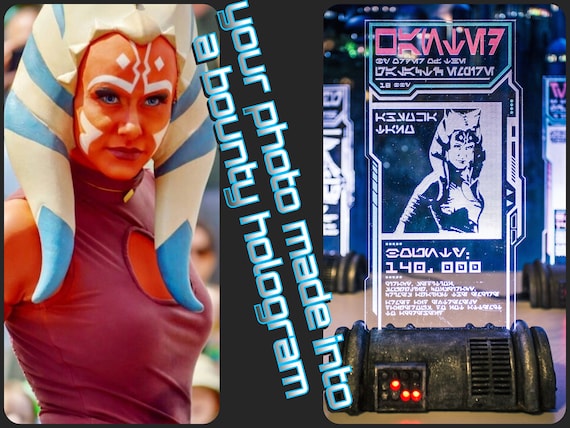 Star Wars Inspired, Light up Custom, Cosplay, Wanted Poster
