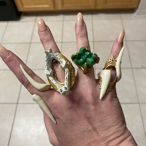 Maleficent 2 Rings STL FILE ONLY 3d Model Cosplay Print Cosplay Prop Maleficent Movie Inspired Mistress of Evil Villain Costume Dapper Day