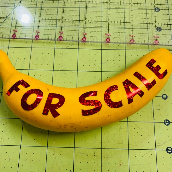 Banana For Scale, Prop Making, Banana Joke, Ruler, Funny Banana Gift, Gift for Him, Kawaii Banana, Banana Measurement