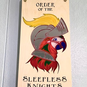Order of the Sleepless Knights, Parrothead, Jimmy Buffett, Beach Decor, Nautical, Coastal, Tiki Bar, Beach House, Margaritaville, Key West