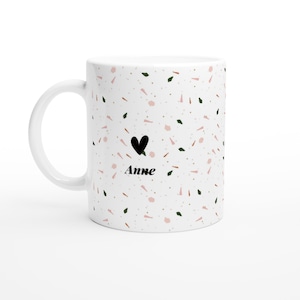 Personalized terrazzo effect mug, personalized work colleague mug, colleague departure mug, colleague friend, super colleague