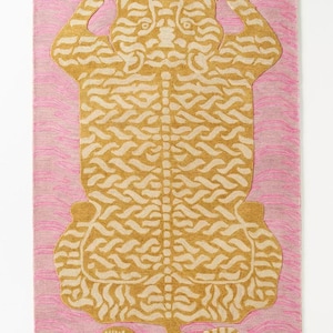 Anthropologie Tiger Handmade Tufted Wool Area Rug For Bedroom Livingroom Office Kitchen Nursery Entryway modern Rug