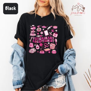 Vet Receptionist Valentines Shirt, Valentine&#39;s Day Gift For Veterinary Receptionist, Vet Appreciation Week Shirts, Veterinarian Pet Love Tee