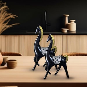 Luxury Horse Sculpture | Modern Home & Tabletop Decor, Horse Sculpture Art Figurine Decorative Home Office Decor