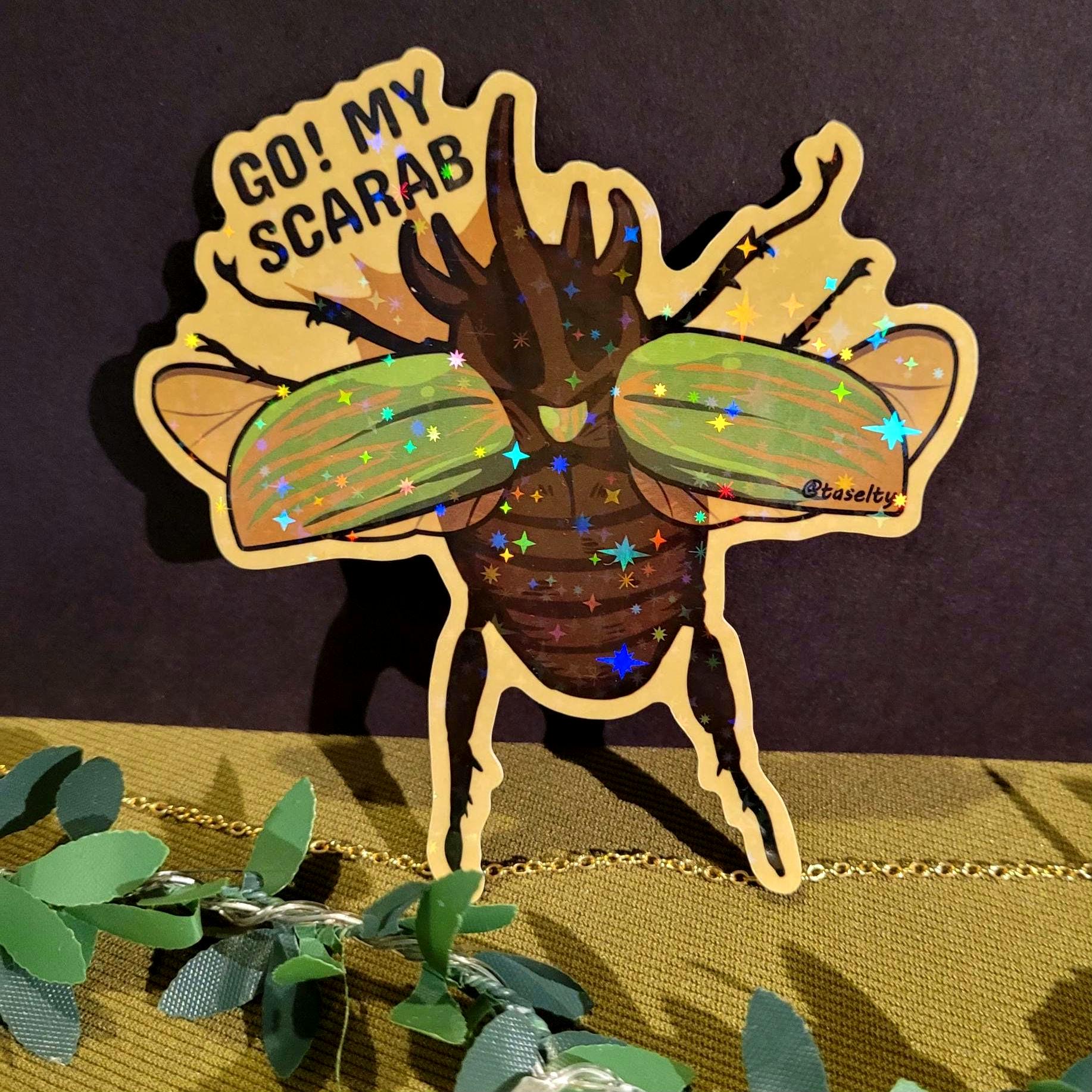 Scaracat Sticker Go! My Scarab Holographic Glitter Sticker (4