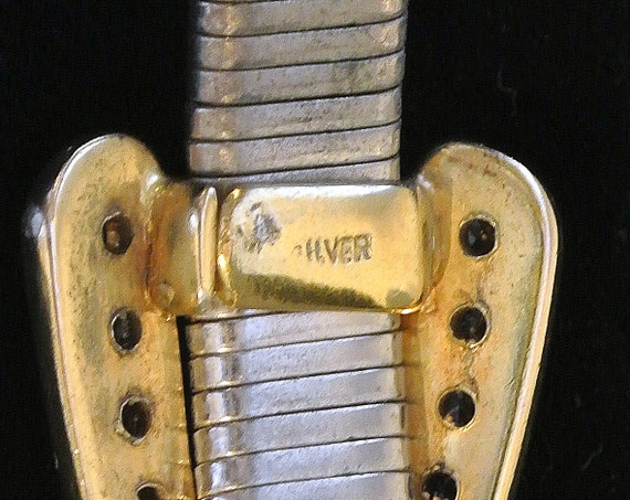 Vintage Silver Rhinestone Buckle Cuff Bracelet - image 5