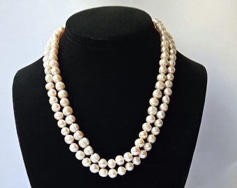 Vintage Potato Pearl Necklace