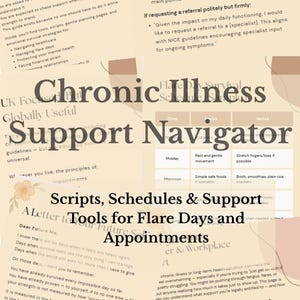 Puede incluir: Una colección de documentos impresos con texto, que incluyen una carta de bienvenida, guiones para citas y horarios. Los documentos están diseñados para brindar apoyo y orientación a las personas que manejan enfermedades crónicas y días de brote.