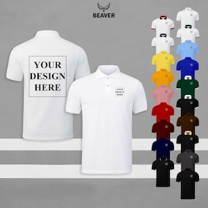 Custom Design Polo Shirt – Personalized Work Uniform Polo, Company Logo Shirt, Team Polo T-Shirt for Men & Women
