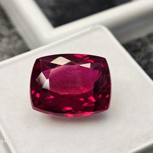 Cushion Cut Red Ruby Gemstone, 8-10 Ct Natural Loose Stone