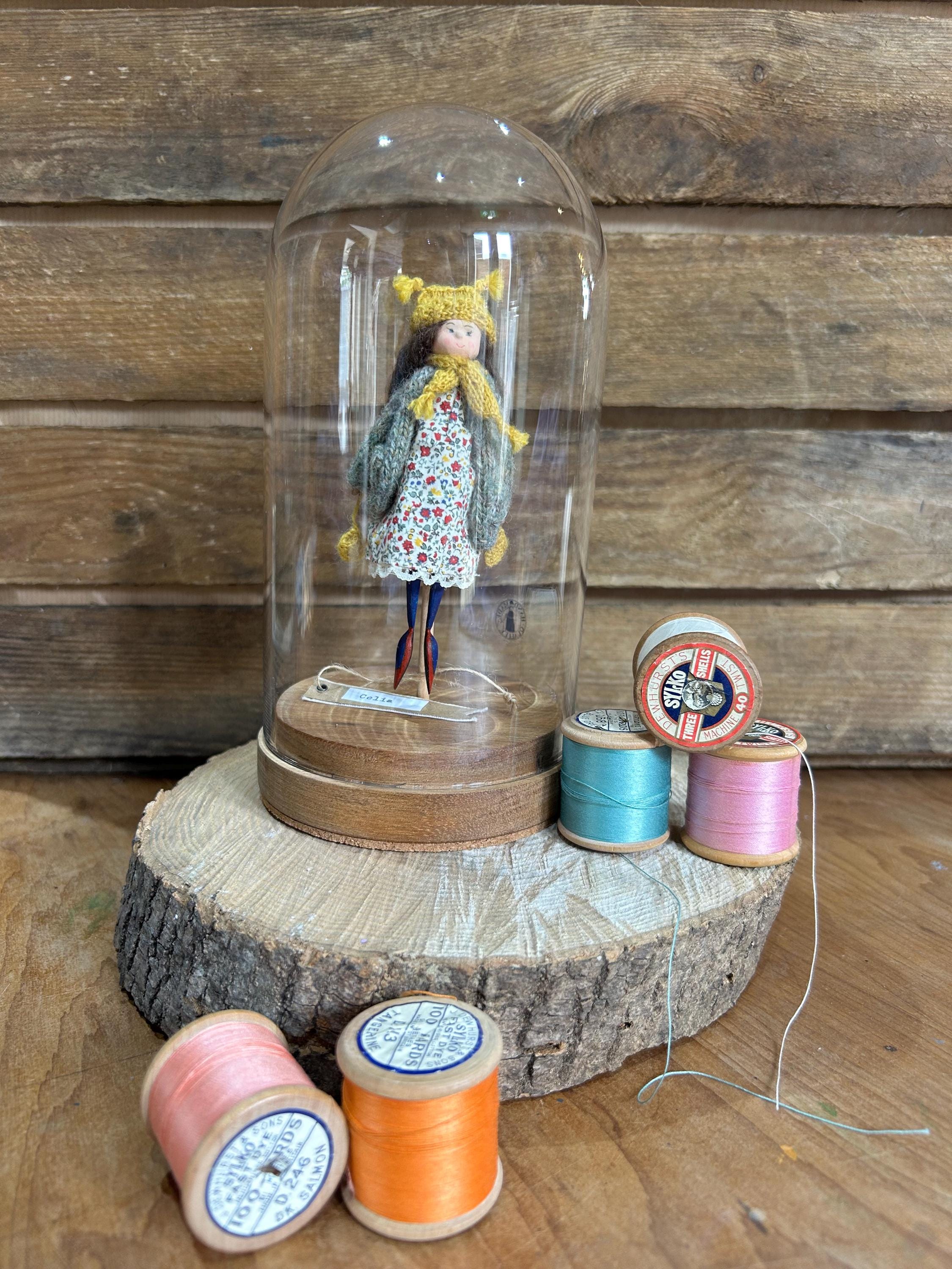 Vintage dolly peg fairy, handmade. Celia