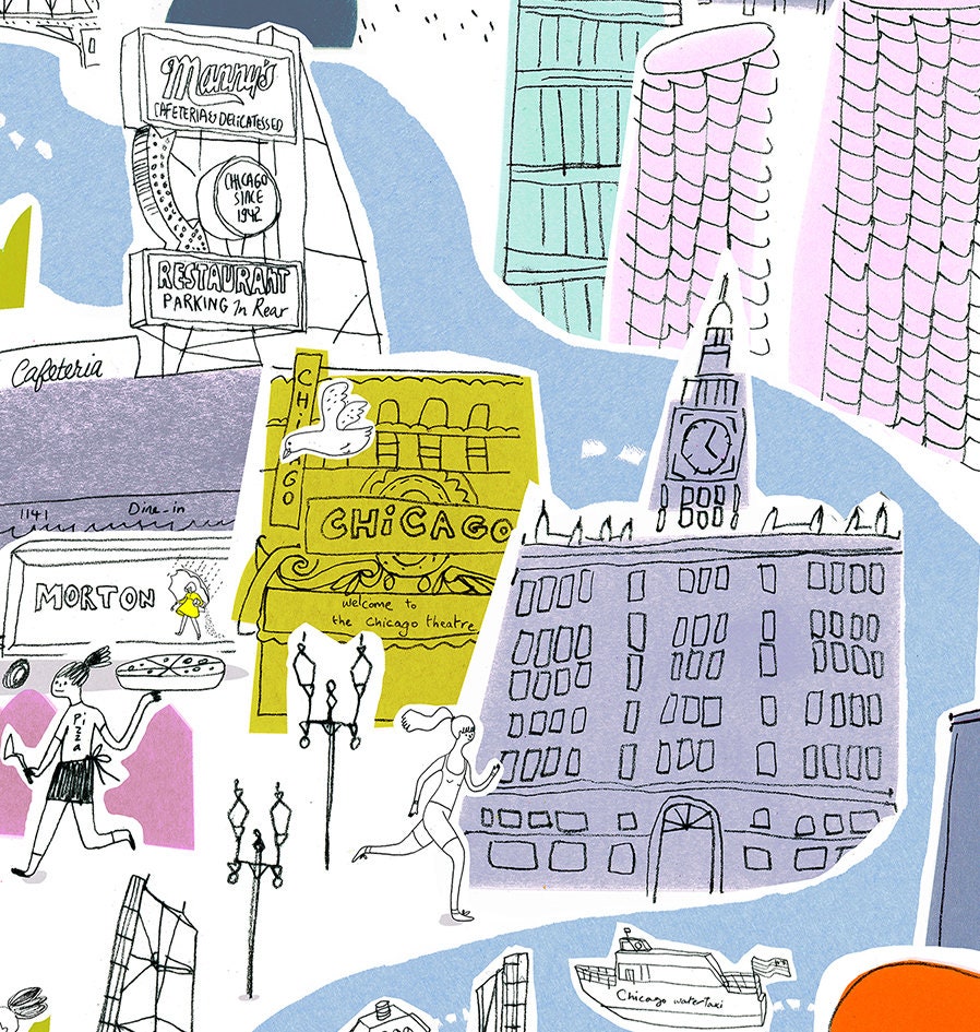 Cityscape, Chicago, Windy City, Chicago Print, Chicago Wall Art