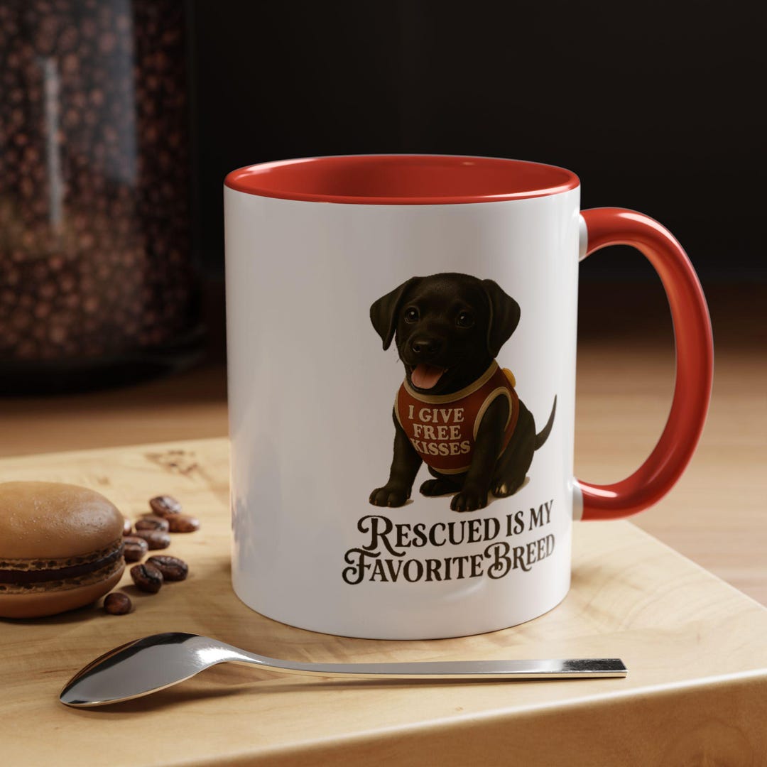 Rescue Puppy Dog Coffee Mug | Pet Lover Gift for Birthday | Funny Dog ...