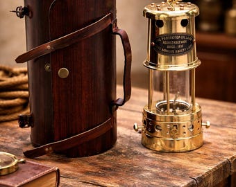 Aberaman Colliery Miners Lamp Reproduction, Welsh Paraffin Lamp