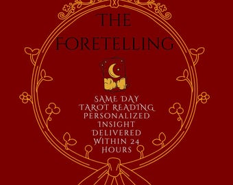 Tarot-Lesung am selben Tag | Personalisierte Tarot-Lesung | Schnelle Lieferung | 24 Stunden Tarot Legung