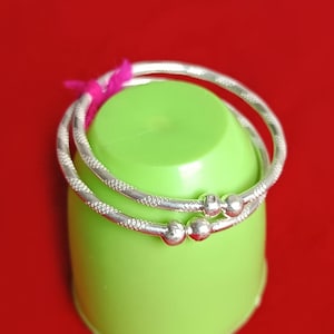 925 Sterling Silver Baby Cuff Bangle Toddler Infant Bangle Christening Gift
