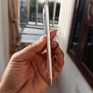 Elegant 925 Sterling Silver Ballpoint Pen Luxury Writing Pen Best Silver Gifting