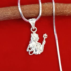 925 Sterling Silver Lord Shiva Parvati Pendant, Shiva Trident Necklace, Hindu God Locket, Spirituality Gift