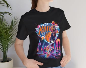 Jalen Brunson Knicks Retro City Dunk T-Shirt | New York Basketball T-Shirt